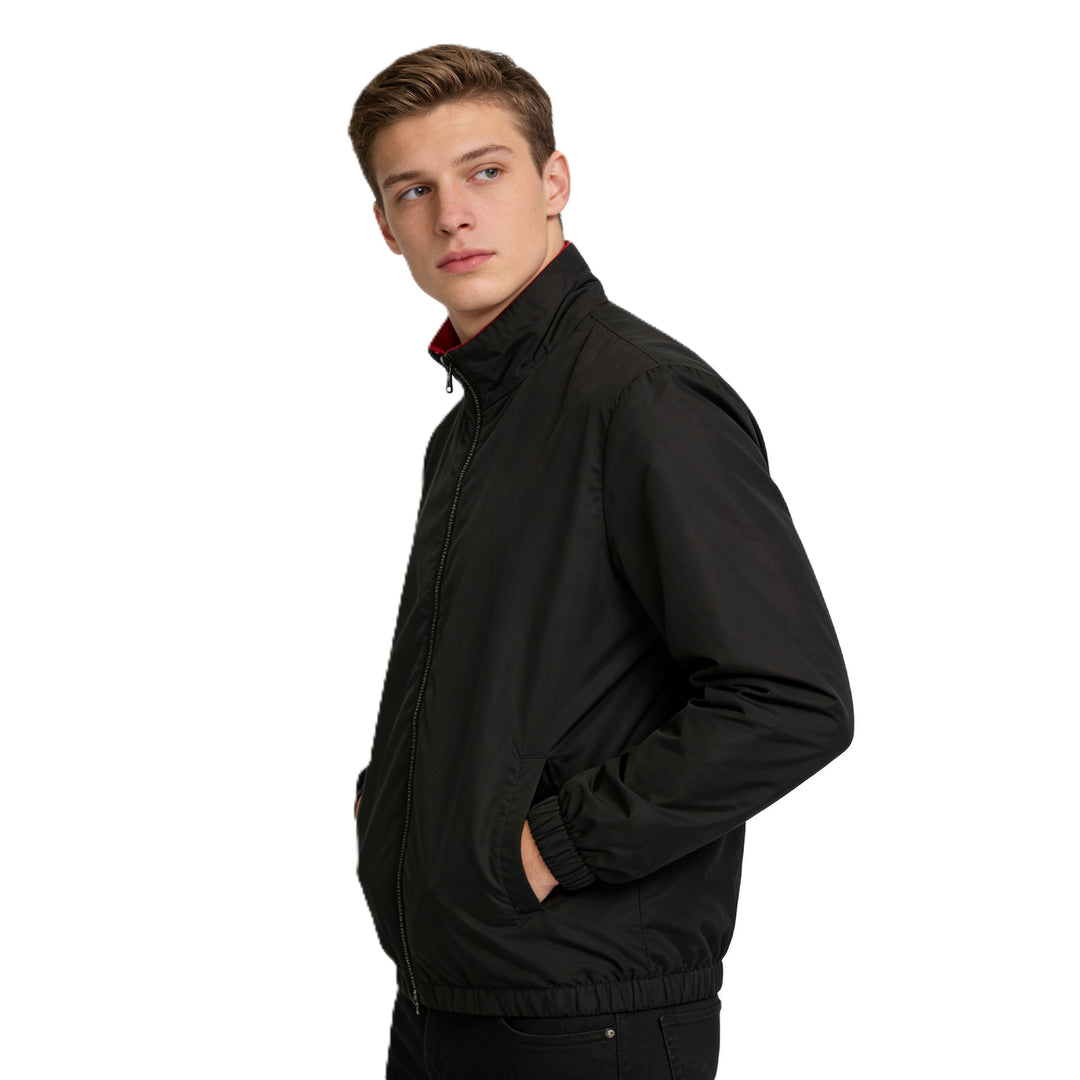 Herren Leichte Packbare Windbreaker-Jacke mit Zweiwege-Reißverschluss Drune