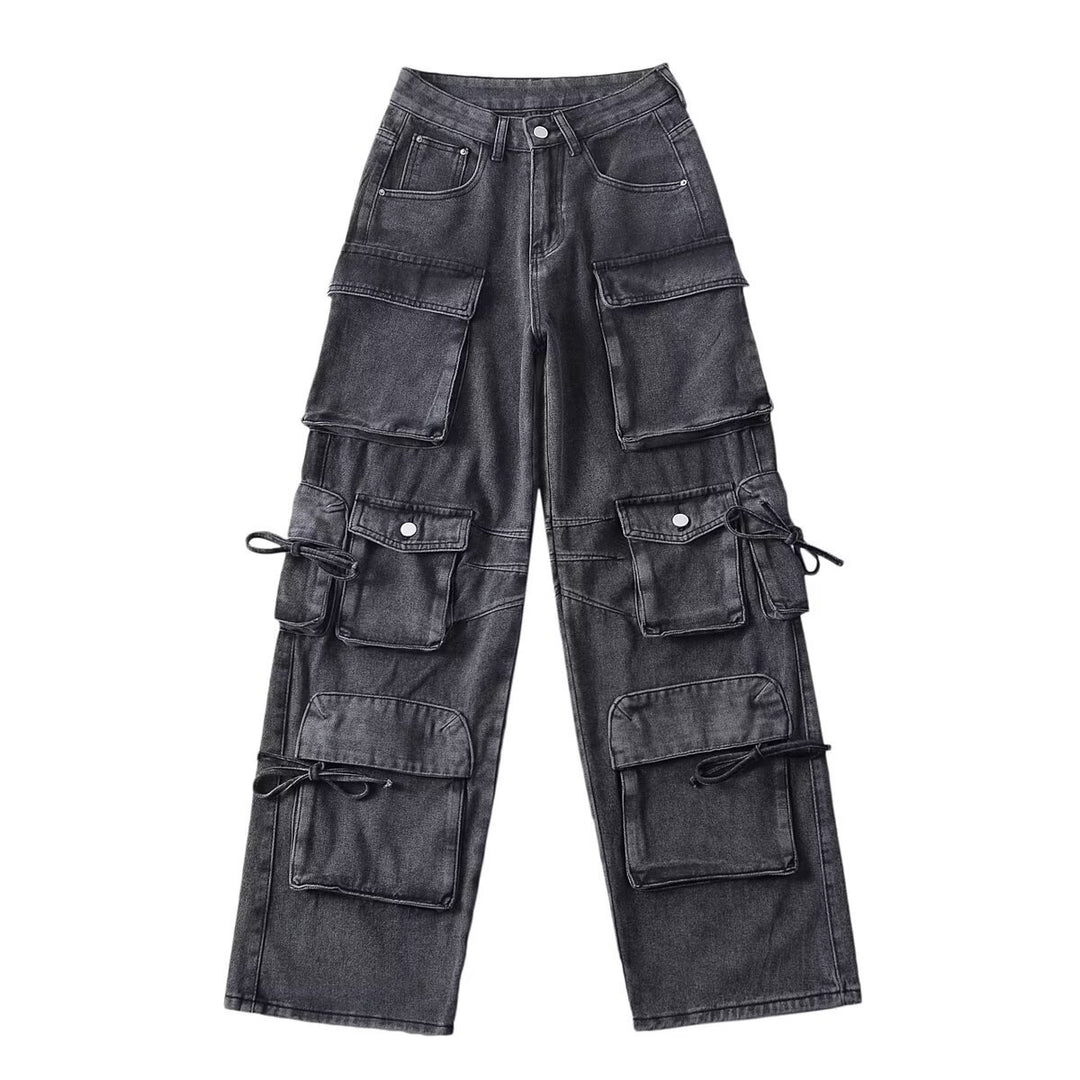 Damen Cargo-Jeans mit funktionalen Taschen und lässigem Schnitt Drune
