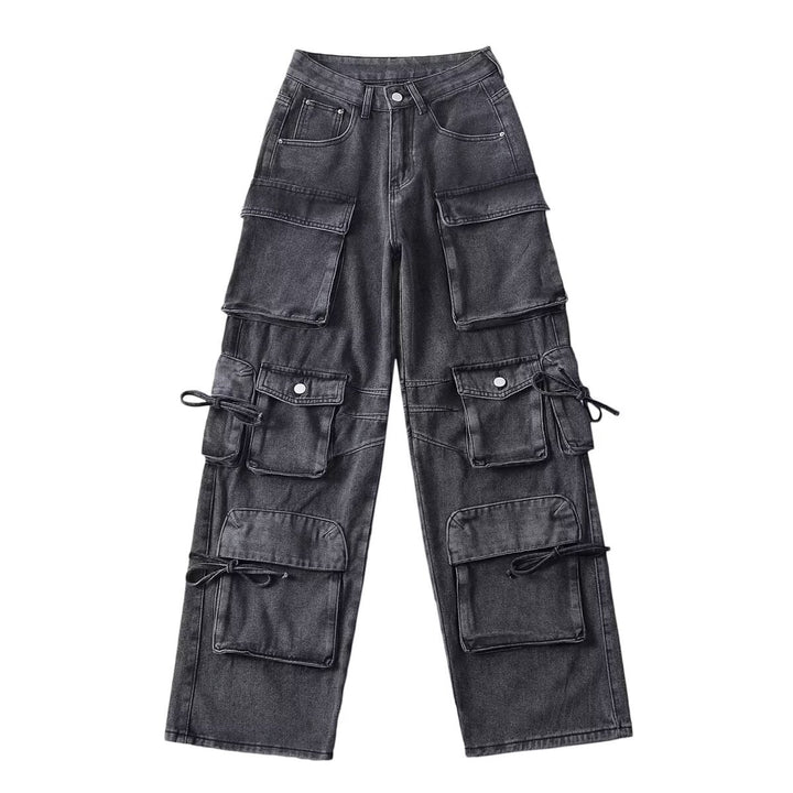 Damen Cargo-Jeans mit funktionalen Taschen und lässigem Schnitt Drune