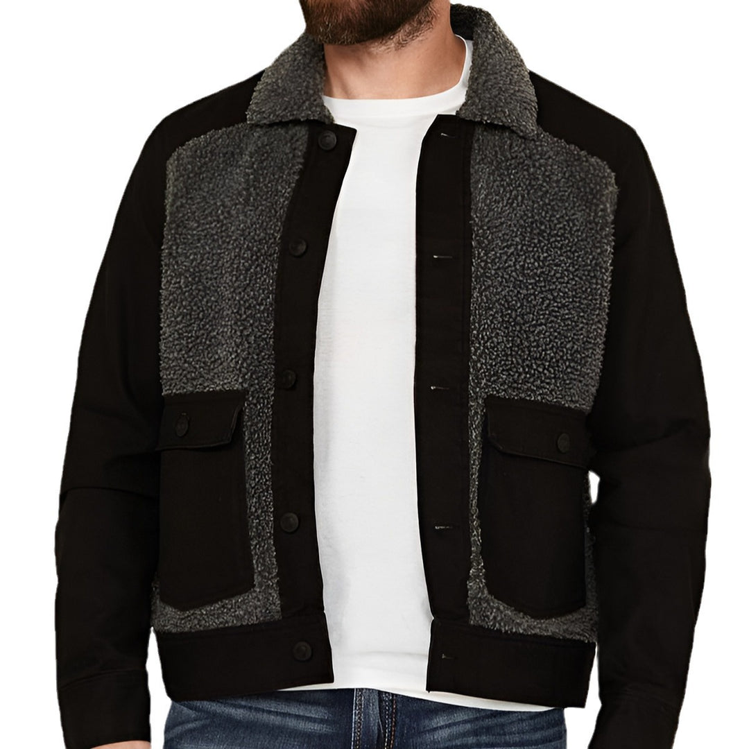 Herren warme Fleecejacke mit praktischen Taschen und weichem Kragen Drune