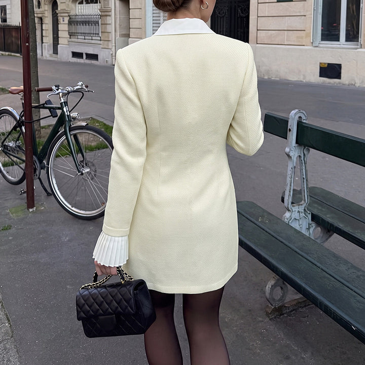 Damen Elegantes Blazer-Kleid mit Gürtel Drune