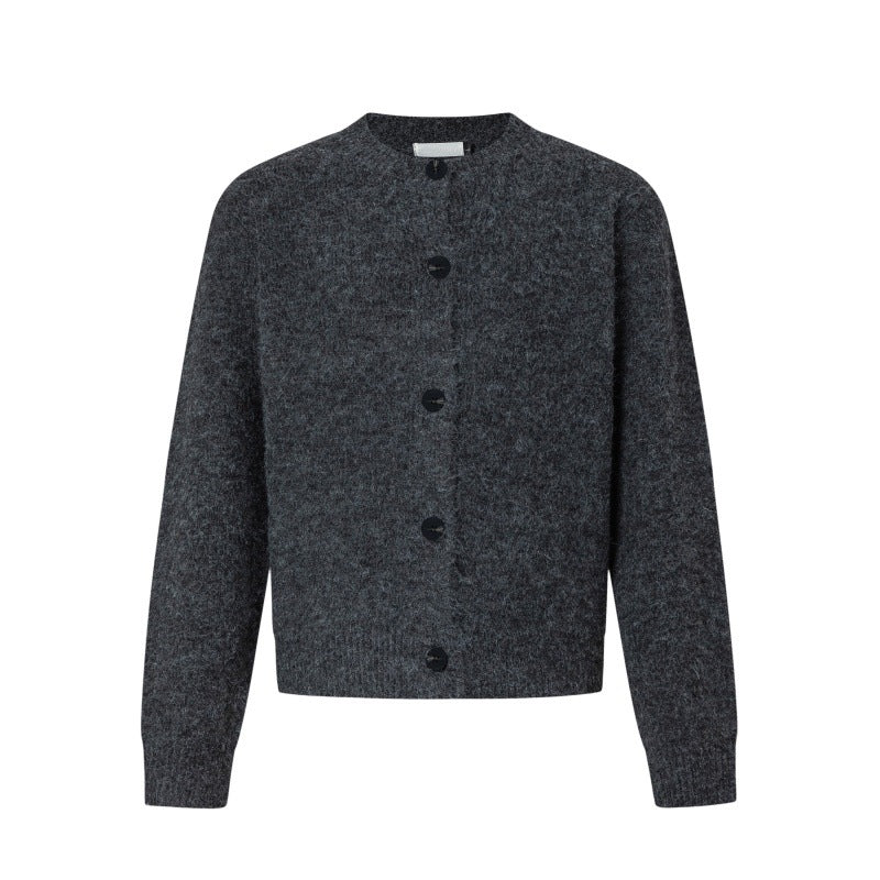 Damen Klassische Strickjacke mit Knopfleiste Drune