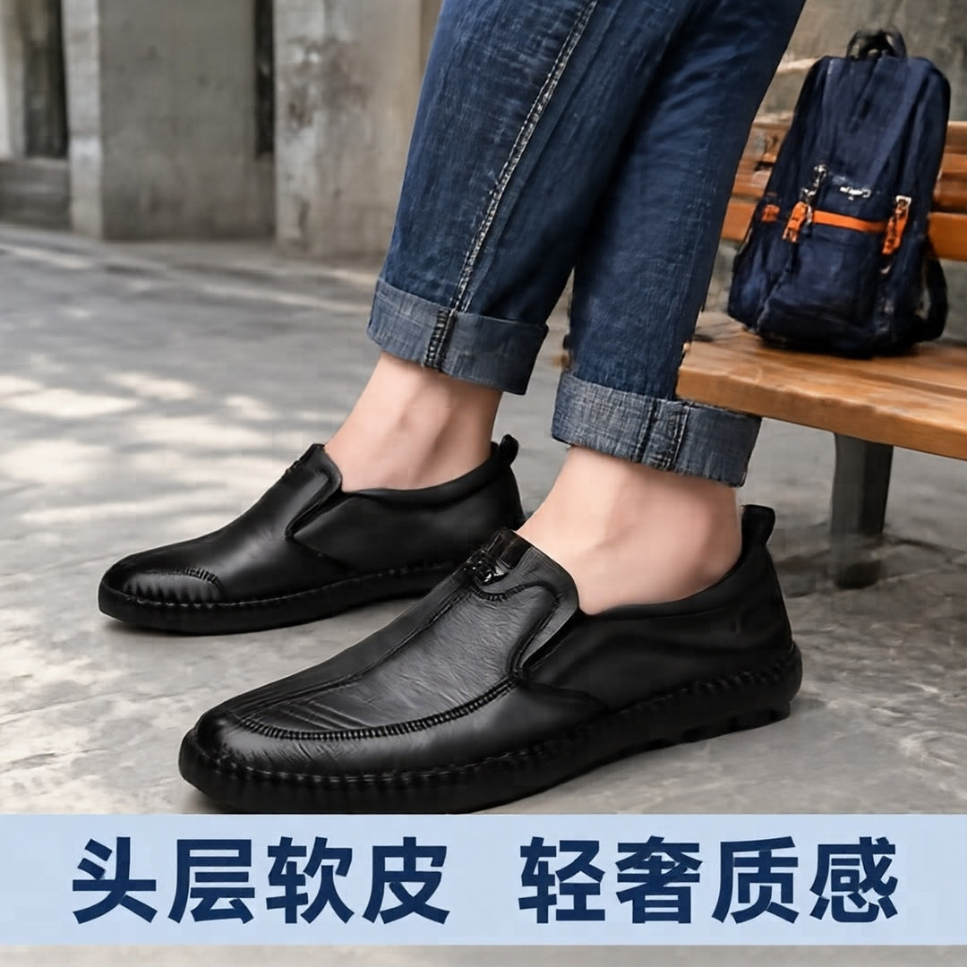 Herren Bequeme Slip-On Lederschuhe Drune 1788175441