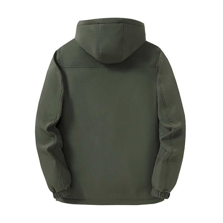 Herren Wasserdichter Thermo-Parka mit Fleece-Innenfutter und Kapuze Drune
