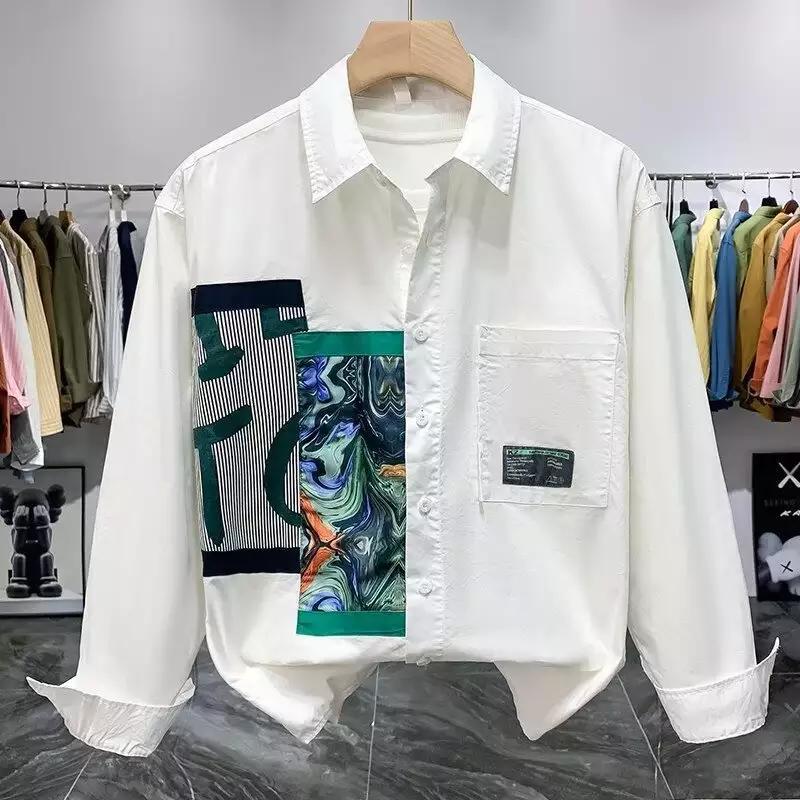 Herren lässiges Hemd mit modischen Design-Elementen und praktischen Taschen Drune