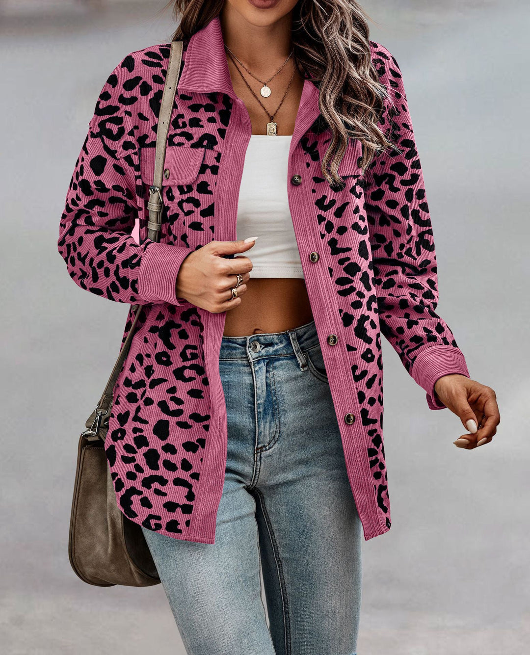 Damen lässige und modische Karo-Jacke Drune