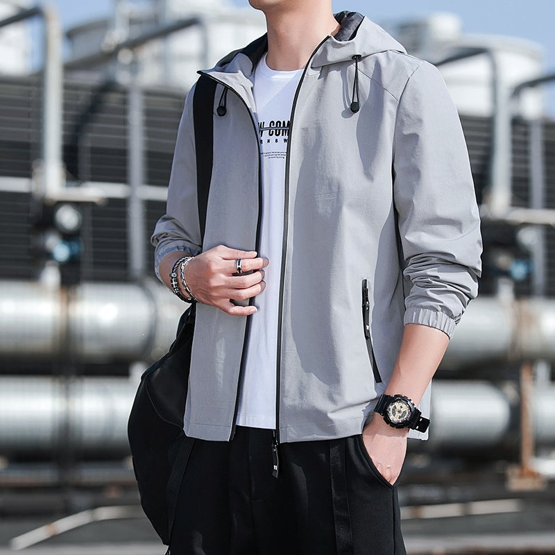 Herren Leichte Sportjacke mit Kapuze Drune