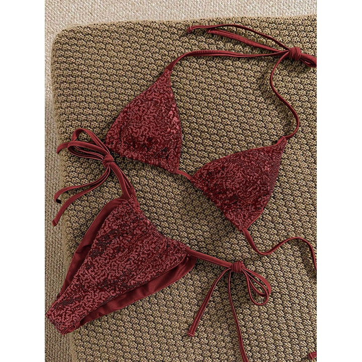 Damen Funktions-Bikini-Set mit elastischen Bindebändern Drune