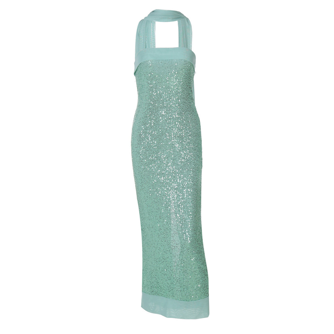 Damen Glamouröses Abendkleid mit schimmernden Pailletten und figurbetonter Silhouette Drune