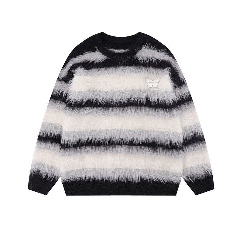 Damen Modischer Strickpullover mit tierischem Motiv Drune