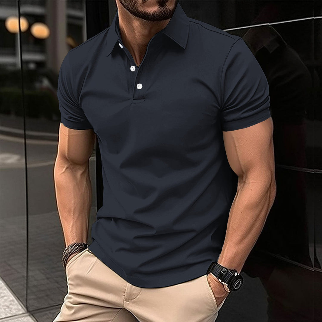 Herren Sport Poloshirt aus atmungsaktivem Material mit klassischem Schnitt Drune