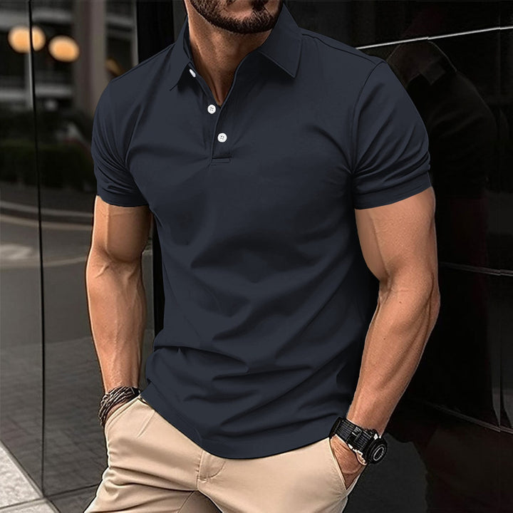 Herren Sport Poloshirt aus atmungsaktivem Material mit klassischem Schnitt Drune