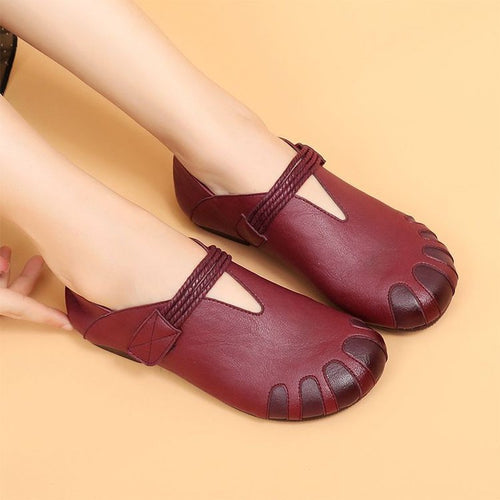 Damen Orthopädische Lederschuhe Drune