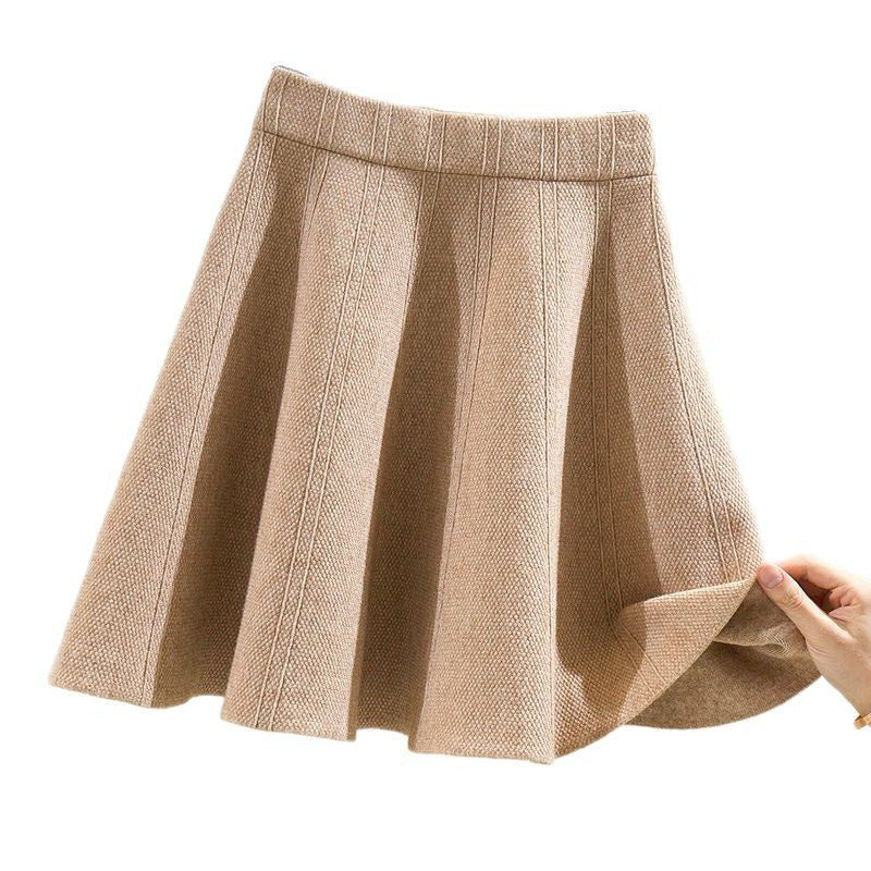 Damen Eleganter Plissierter Rock Drune