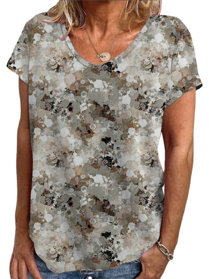 Damen Lockere Bluse mit buntem Paisleymuster Drune