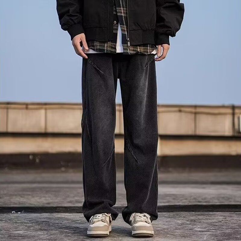 Herren Modische Weitgelegte Jeans Drune