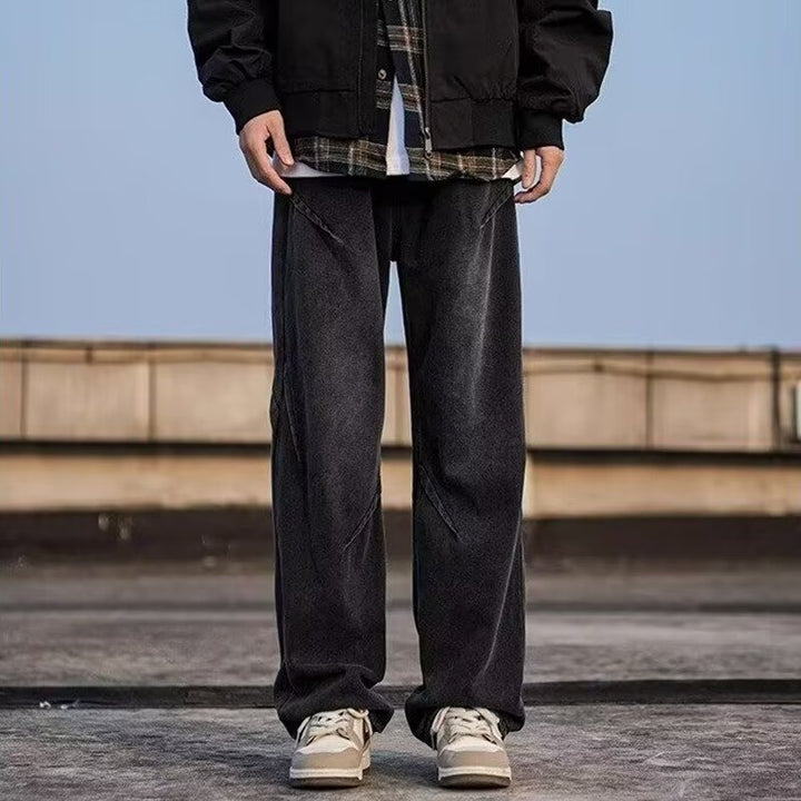 Herren Modische Weitgelegte Jeans Drune