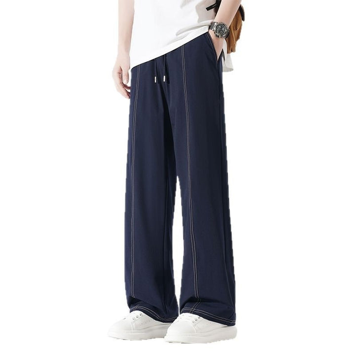 Herren Bequeme Relaxed Fit Freizeithose Drune