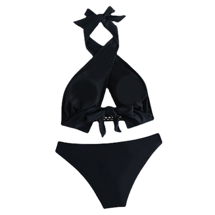 Damen Bikini-Set mit innovativem Wickel-Design und Netzdetails Drune