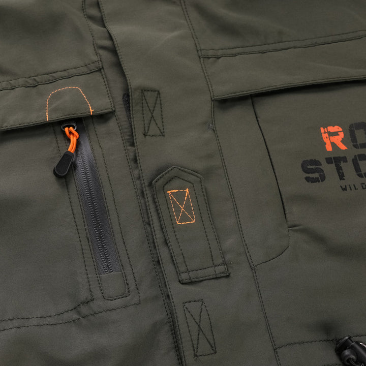 Herren nan robuster Outdoor-Parka mit Kapuze, wasserabweisendem Canvas, verstellbarer Taillierung und multifunktionalen Taschen Drune