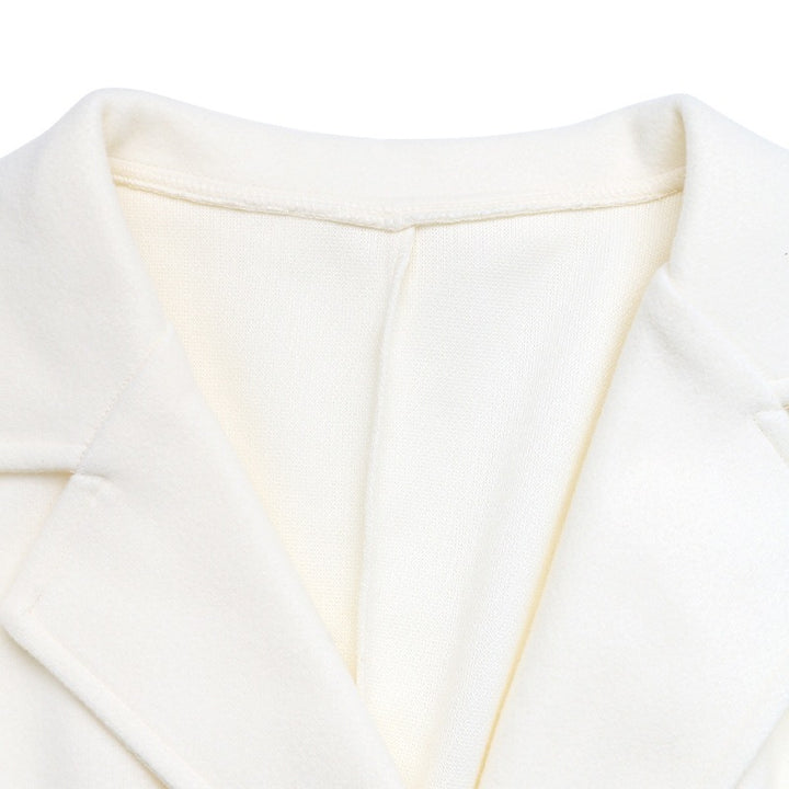 Damen Eleganter Doppelreihiger Kurzblazer Drune