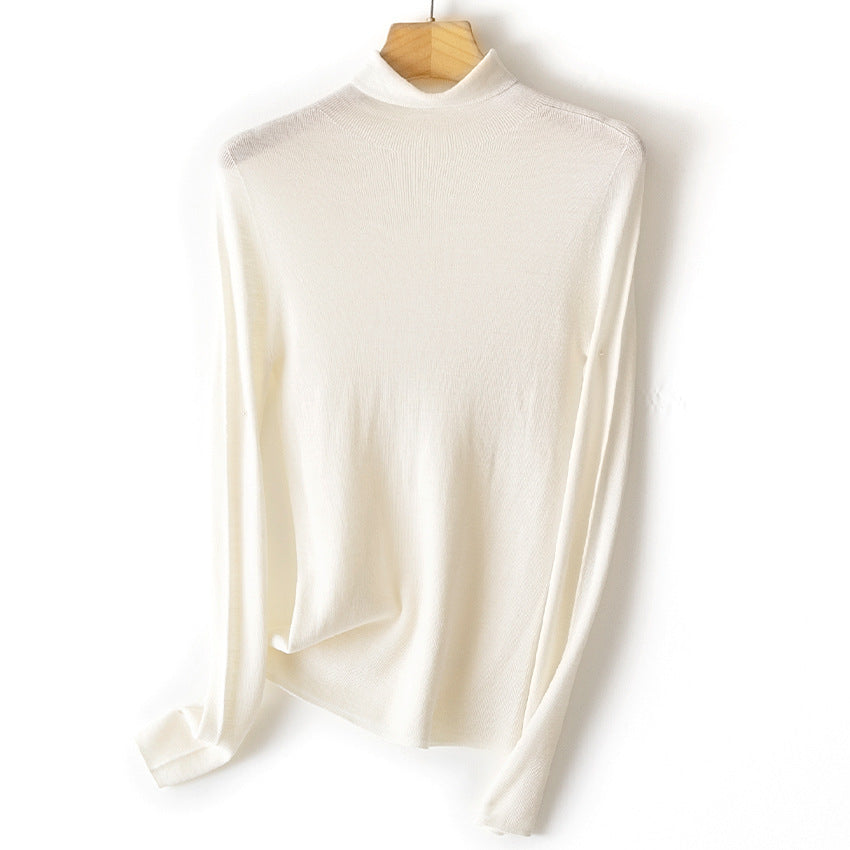 Damen Leichter Feinstrick-Rollkragenpullover mit fließender Passform Drune