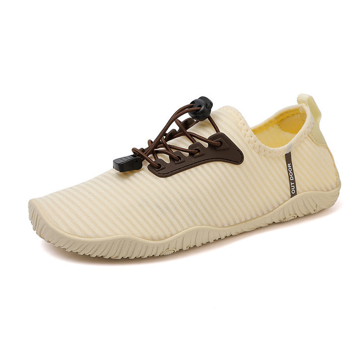 Damen Atmungsaktive Strick-Freizeitschuhe mit rutschfester Flexsohle und Schnell-Lacing Drune