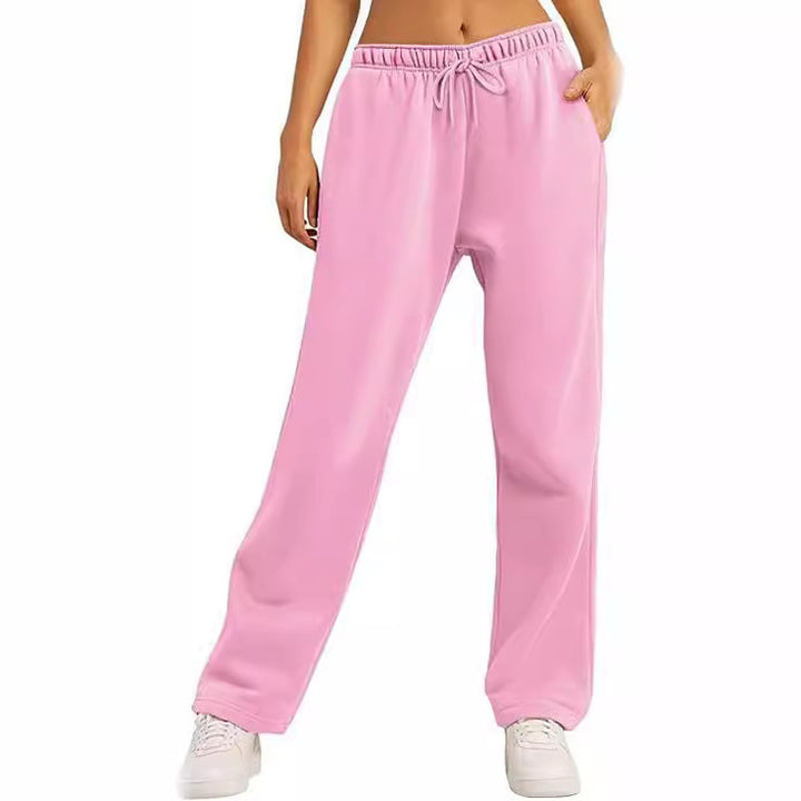 Damen Bequeme Freizeithose mit elastischem Bund und seitlichen Taschen Drune