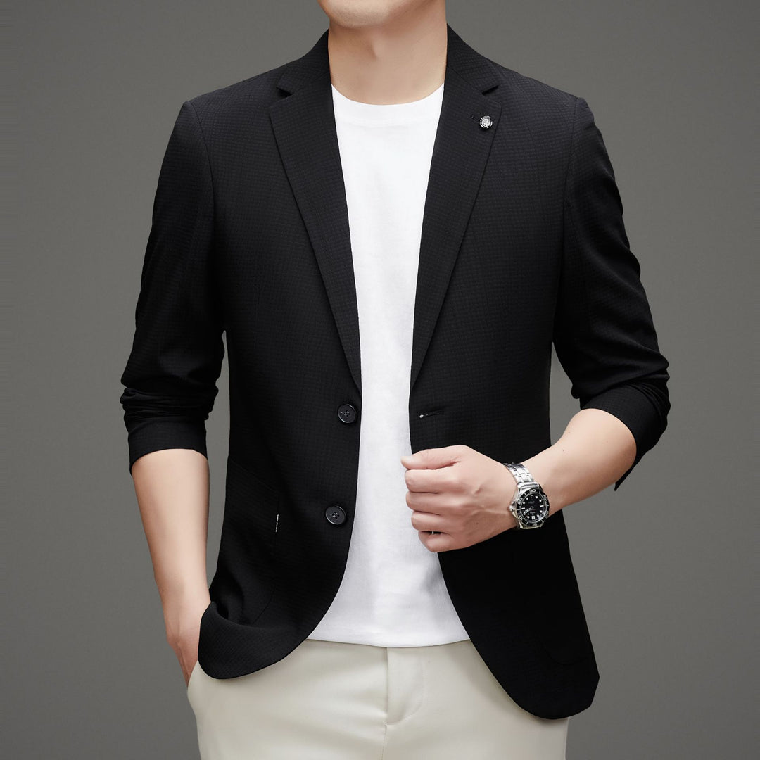Herren eleganter Blazer mit modernem Schnitt und praktischen Taschen Drune
