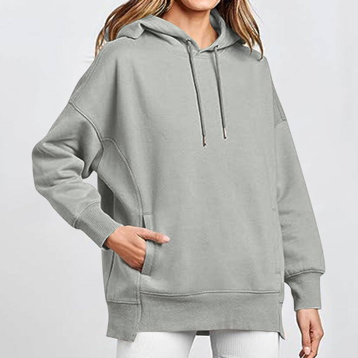 Damen Oversized Kapuzenpullover mit Taschen und Kängurustil Drune