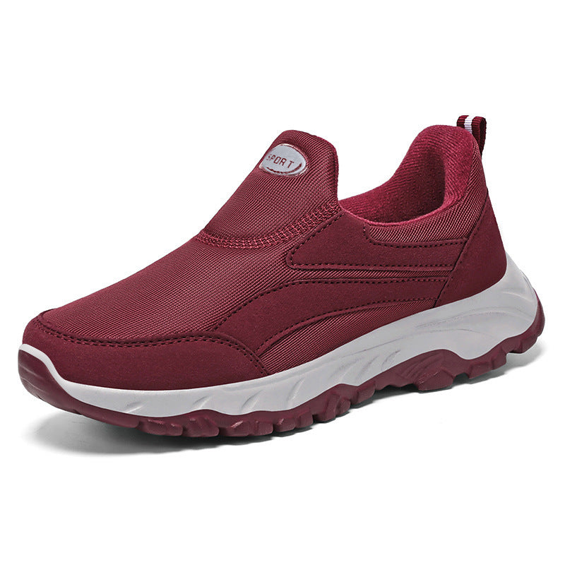 Damen nan leichter Slip-On Walkingsneaker mit elastischem Einstieg, gepolstertem Memory-Fußbett und profilierter rutschfester Laufsohle Drune