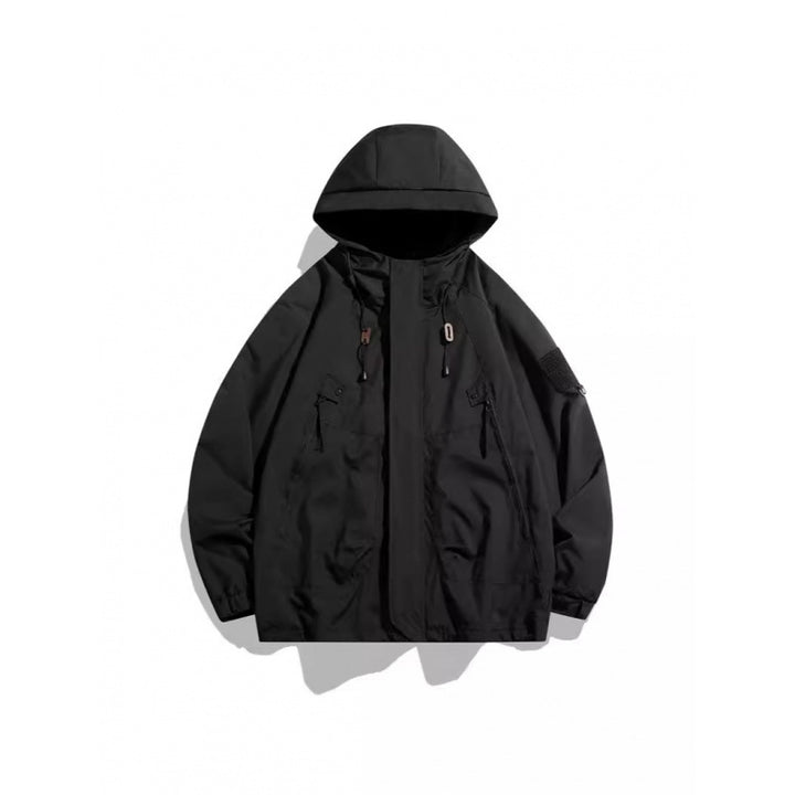 Herren Wasserabweisende Übergangsjacke mit Kapuze Drune