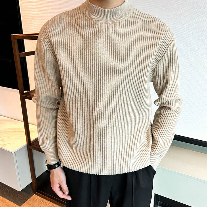 Herren Gemütlicher Rippenstrickpullover Drune