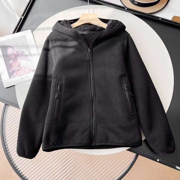 Damen Fleecejacke mit kuscheligem Innenfutter und praktischen Reißverschlusstaschen Drune