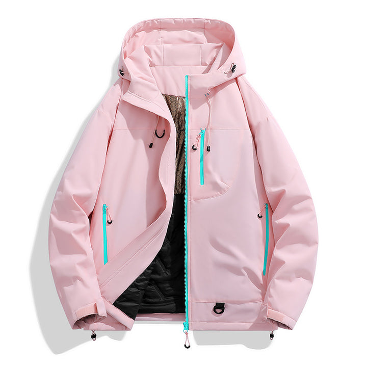 Herren technischer Kapuzenparka mit winddichter Membran, isolierter Innenlage und Multifunktions-Taschen Drune