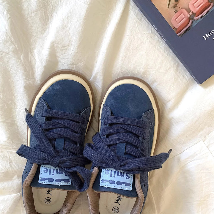 Damen Freizeit Sneakers mit gepolsterter Sohle und weichem Obermaterial Drune