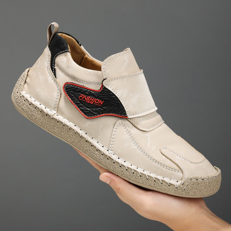 Herren Bequeme und modische Freizeitschuhe mit Klettverschluss Drune