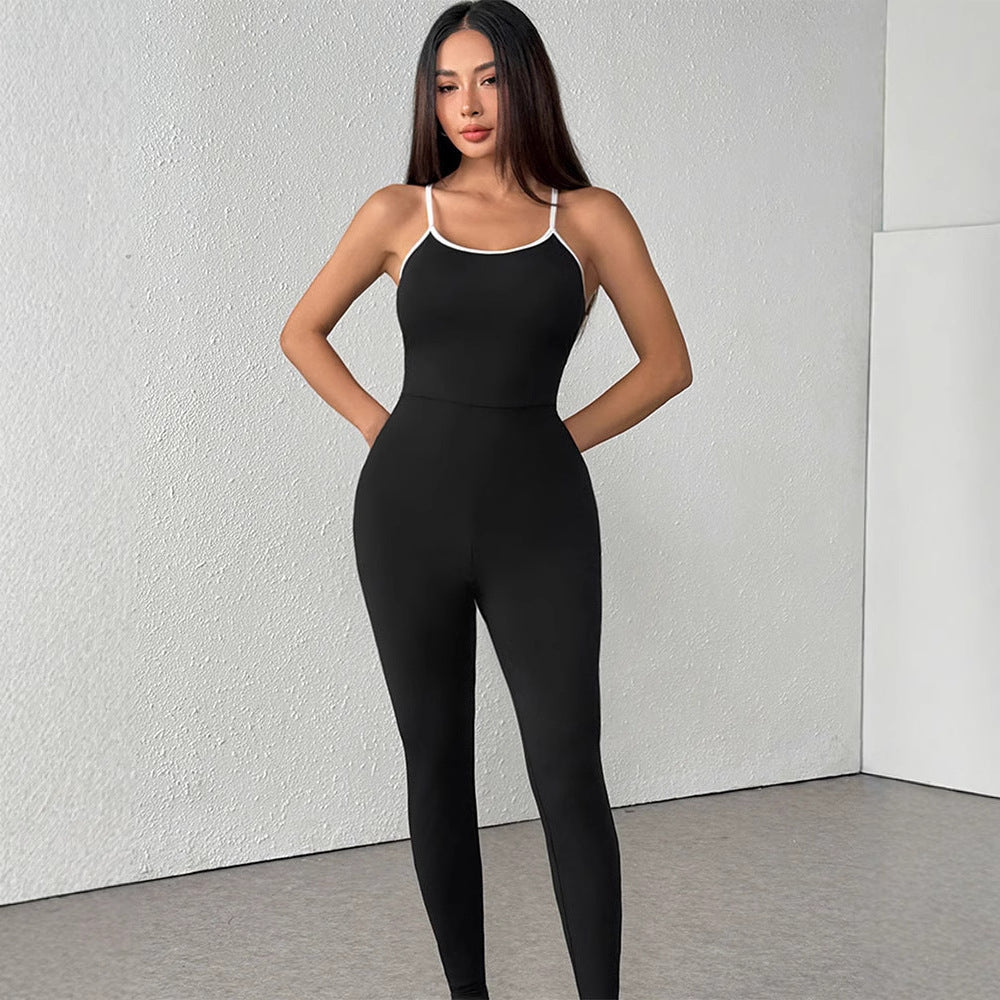 Damen elegante bodenlange Jumpsuit Drune