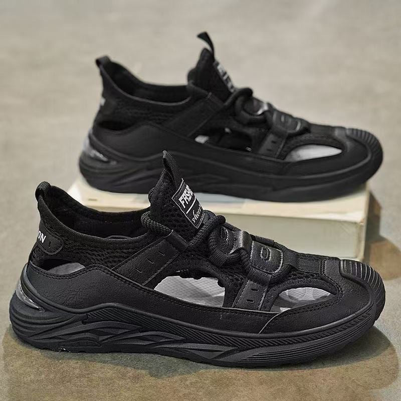 Herren Hybrid-Sneaker-Sandale mit Strickschaft und profilierter Plateau-Sohle Drune
