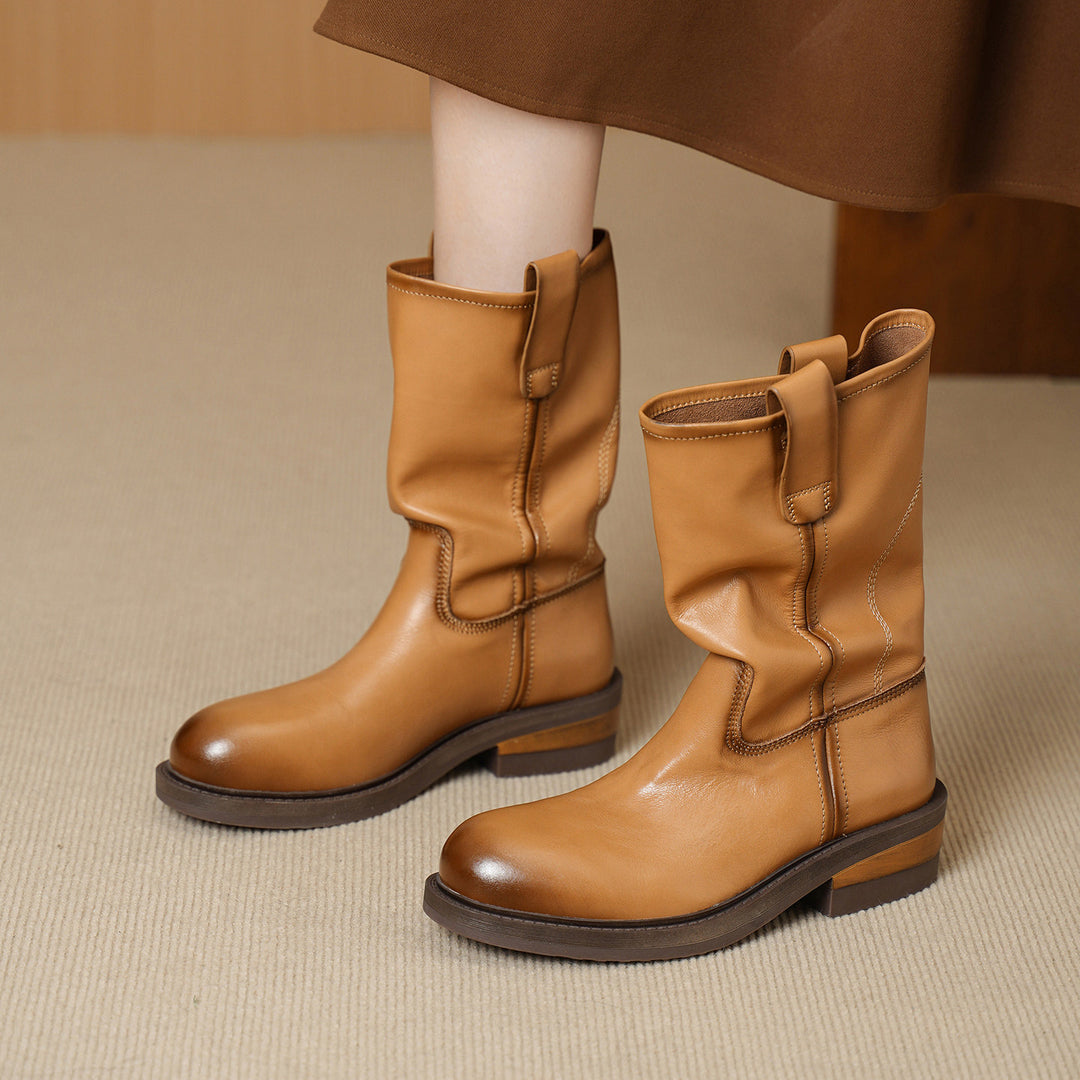 Damen Modische und bequeme Stiefel Drune