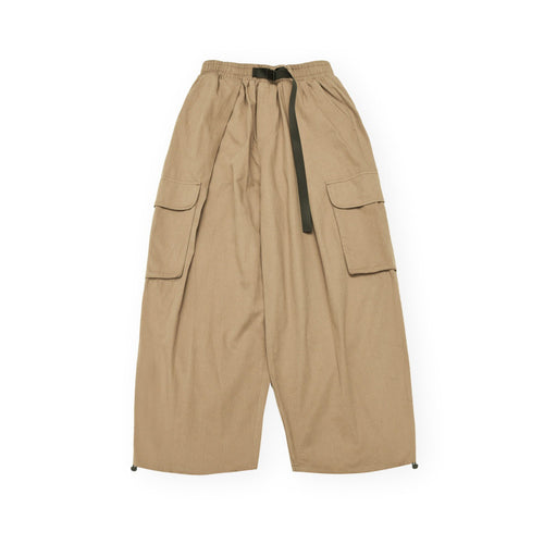 Unisex Weite Cargo-Hose im Cropped-Utility-Stil mit Tunnelzugbund und großen Klappentaschen Drune