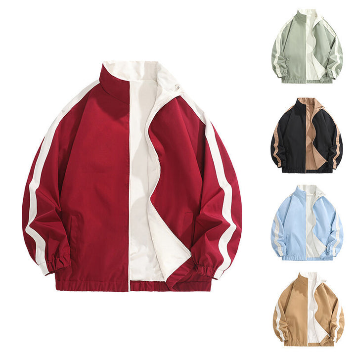 Herren modische Freizeitjacke mit sportlichem Schnitt und kontrastierenden Akzenten Drune