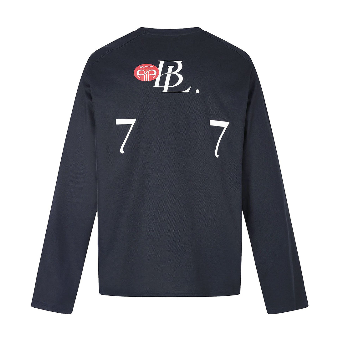 Unisex Rundhals-Sweatshirt mit großflächigem Typo-Print und gesticktem Emblem Drune