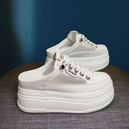 Damen Plateausneaker mit atmungsaktiver Mesh-Oberfläche und trendigem Design Drune