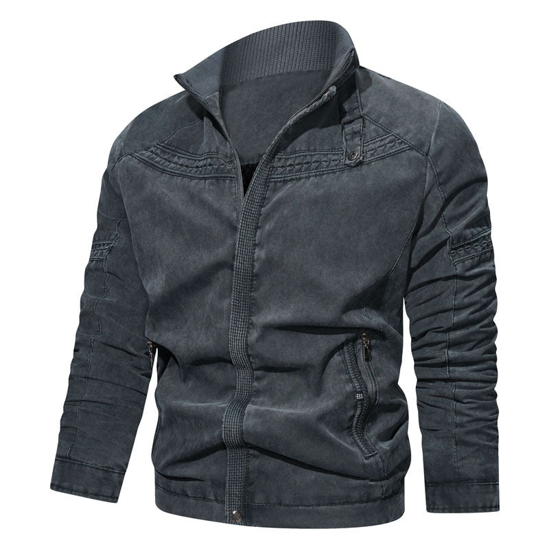 Herren Modische Übergangsjacke mit Steppdetails Drune
