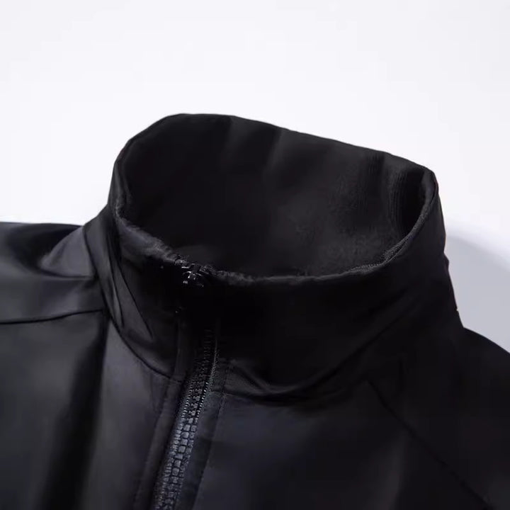 Herren wasserabweisender Utility-Blouson mit Stehkragen, Känguru‑ und Patten‑Taschen Drune