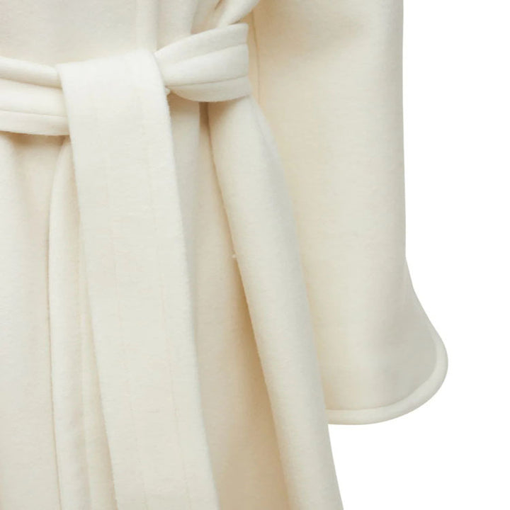 Damen Wollmix-Mantel im Kimono-Schnitt mit Bindegürtel und verdeckter Knopfleiste Drune