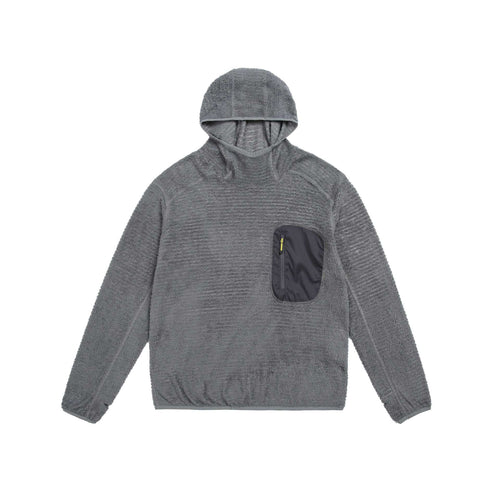 Unisex kuscheliger Kapuzen-Fleecepullover mit Brust-Reißverschlusstasche und elastischem Saum Drune