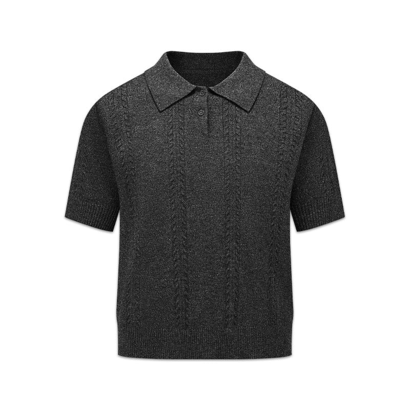 Herren Strick-Polohemd aus hochwertiger Baumwolle Drune