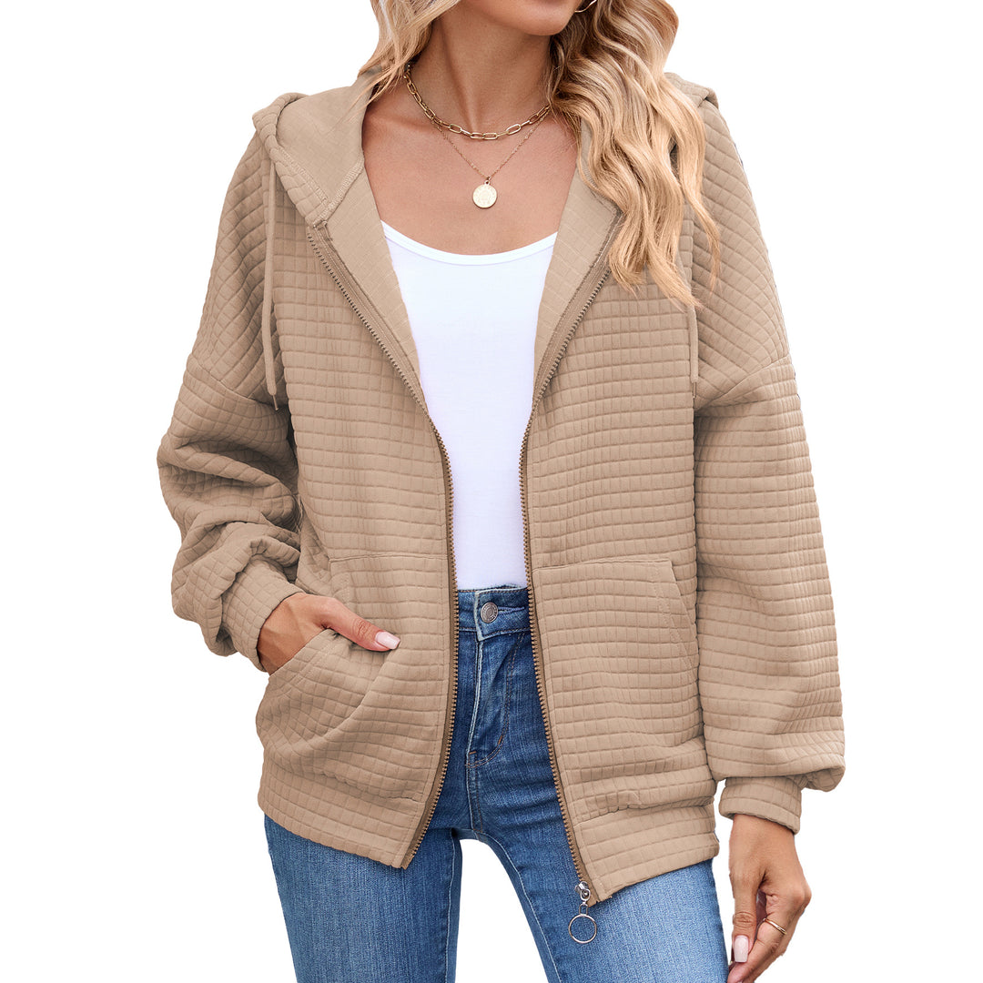Damen Kapuzenjacke mit strukturiertem Design und praktischen Taschen Drune